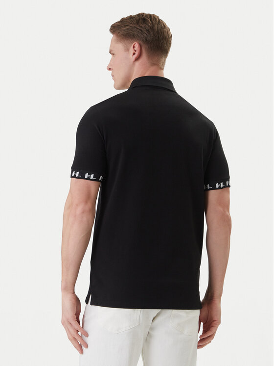 KARL LAGERFELD KARL LAGERFELD Tricou polo 745020 562221 Negru Regular Fit