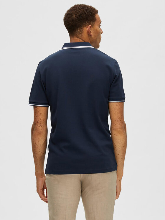 Selected Homme Selected Homme Polokošeľa 16087840 Tmavomodrá Regular Fit