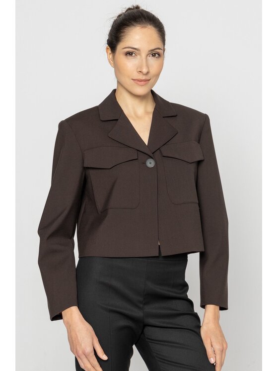 Deni Cler Milano Deni Cler Milano Marynarka W-DC-6066-D5-J1-78-1 Brązowy