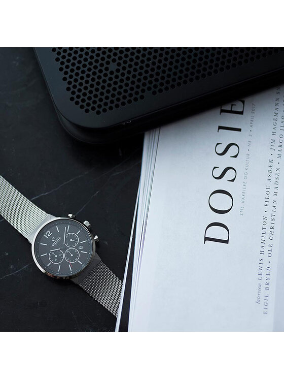 Obaku Obaku Zegarek V180GCCBMC Srebrny