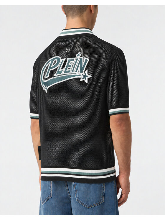 PHILIPP PLEIN PHILIPP PLEIN Polokošeľa 31399 Čierna Regular Fit