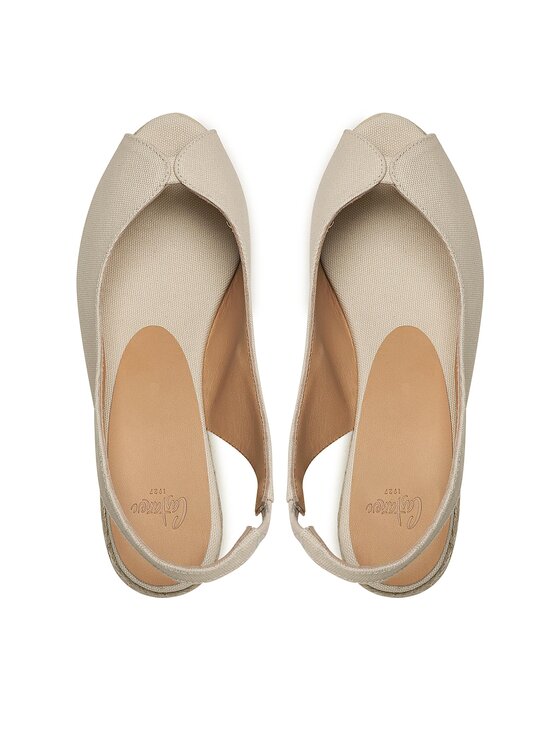 Castañer Castañer Espadryle Barbara/6/001 023056-203 Biały