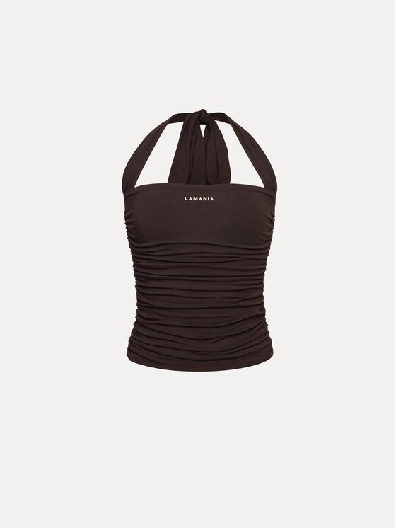 La Mania La Mania Top VINOLA Marrone Basic Fit