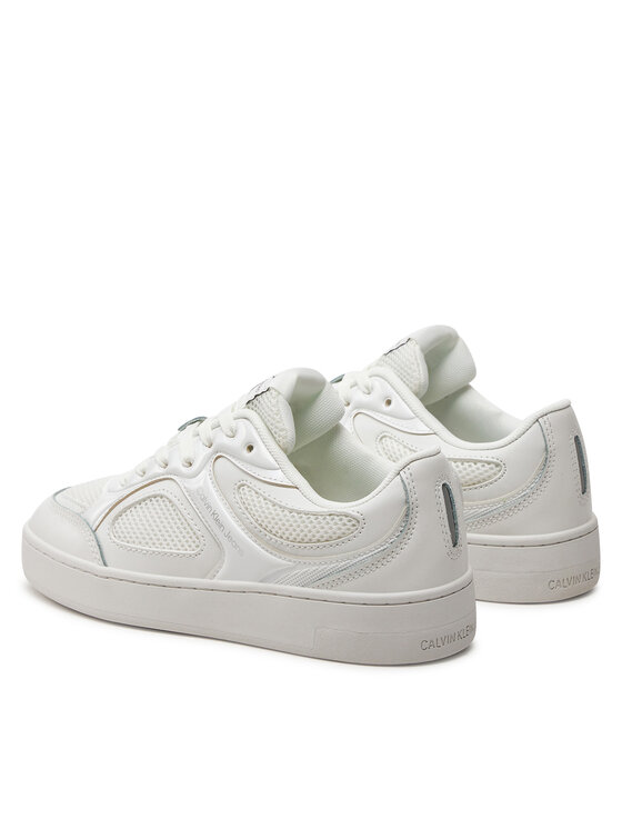 Calvin Klein Jeans Calvin Klein Jeans Sneakersy Basket Cupsole Low Mix In Met YW0YW01387 Biały