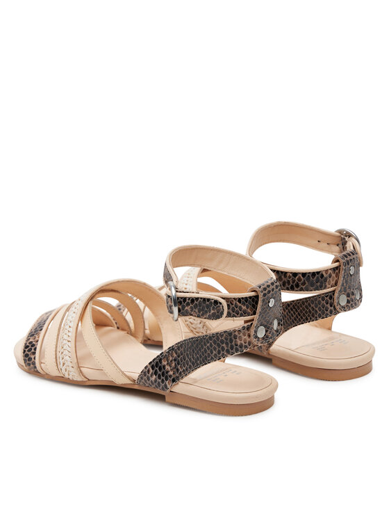 Bronx Bronx Sandały New-Skyler 85043-PW Beżowy