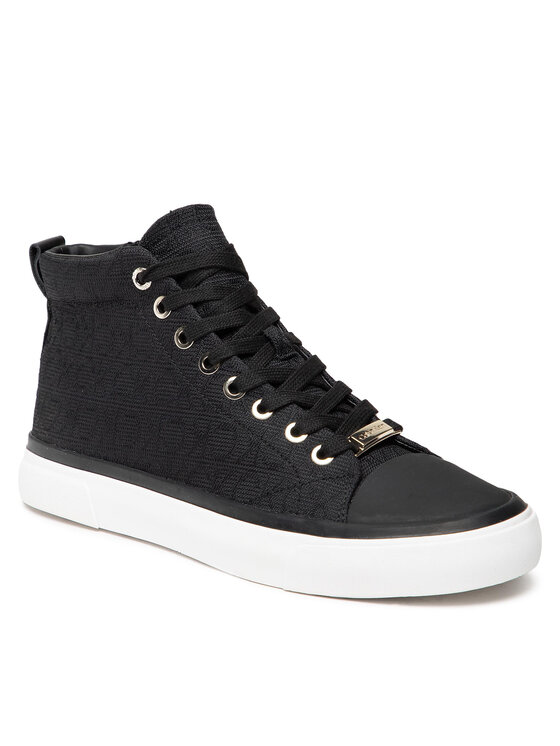 Calvin Klein Calvin Klein Plátenky Vulc High Top-Mn Jq HW0HW01045 Čierna