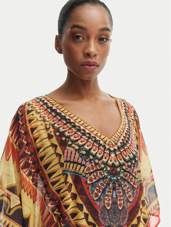 Iconique Iconique Poncho Fuego IC26-121 Colorat Relaxed Fit