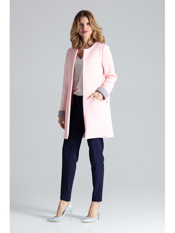 FIGL FIGLFIGL Cappotto M366 Rosa Regular Fit