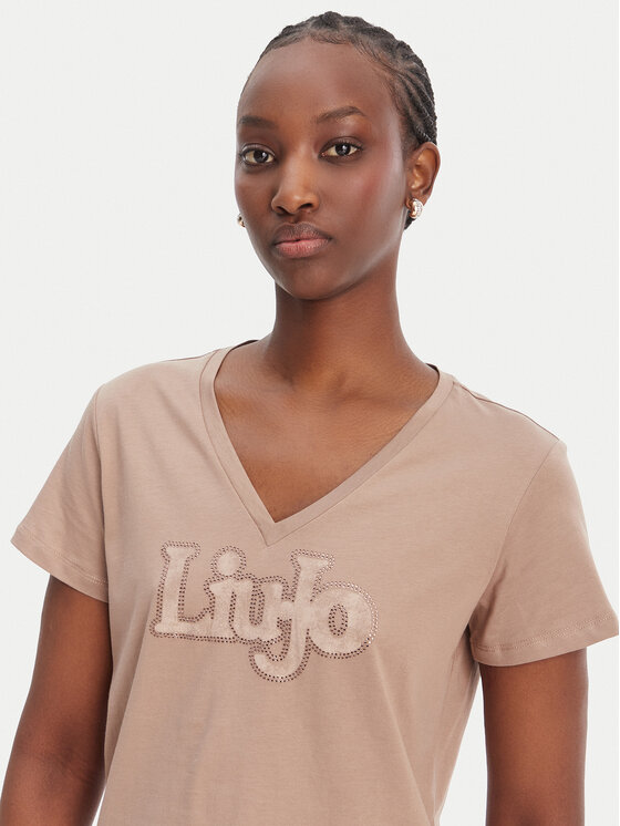 Liu Jo Sport Liu Jo Sport Póló TA6057 JS923 Bézs Regular Fit