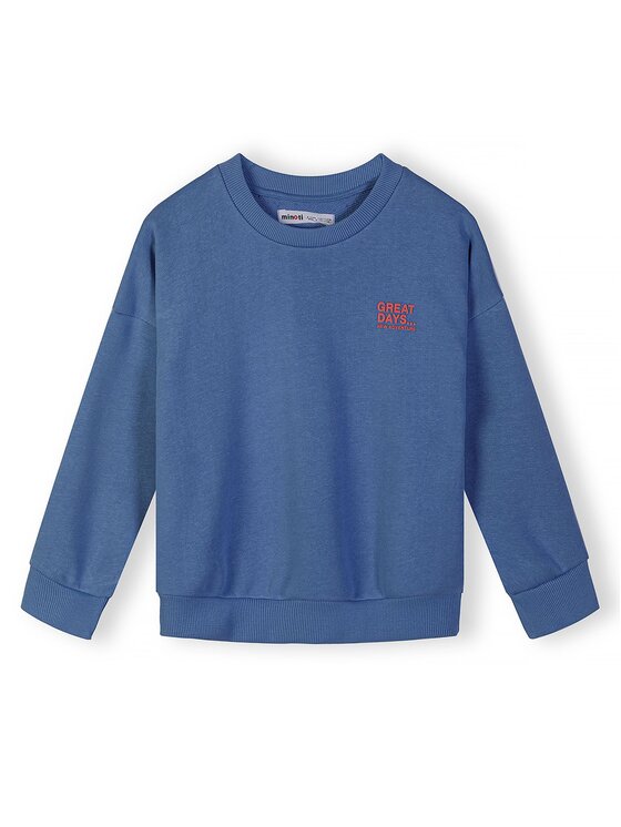 minoti minoti Bluza NOSFLEECE403 Niebieski Regular Fit