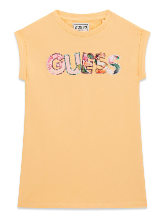 Guess Rochie de zi K6GK10 KAE24 Portocaliu deschis Regular Fit