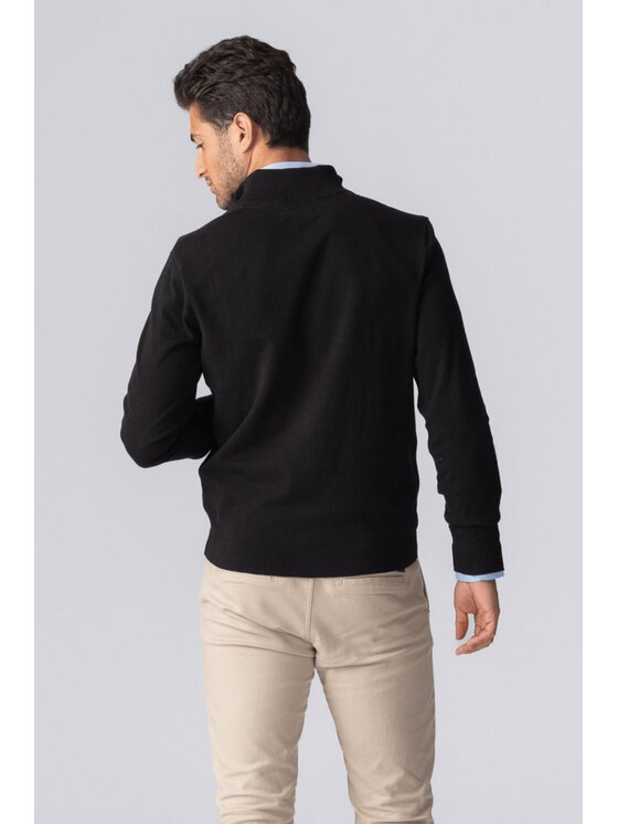 TeeShoppen TeeShoppen Sweter 'Basic Collection' Czarny Regular Fit