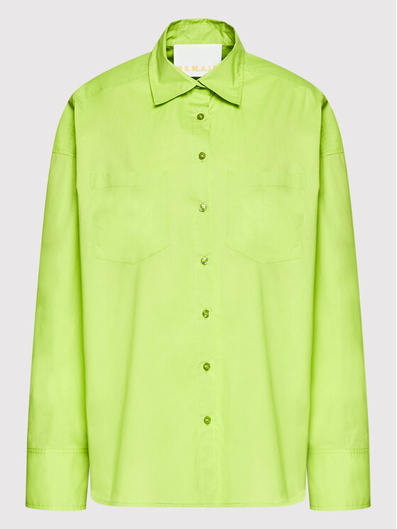 Remain Remain Πουκάμισο Nalia RM828 Πράσινο Oversize