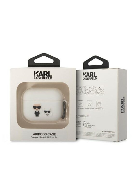 KARL LAGERFELD KARL LAGERFELD Etui na słuchawki AirPods Pro Biały