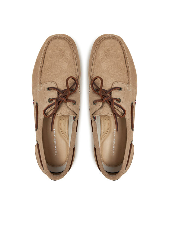 Tommy Hilfiger Tommy Hilfiger Poolsaapad Th Boat Shoe Core Suede FM0FM05387 Beež