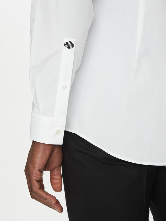 HUGO HUGO Koszula Kaleb 50539772 Biały Slim Fit