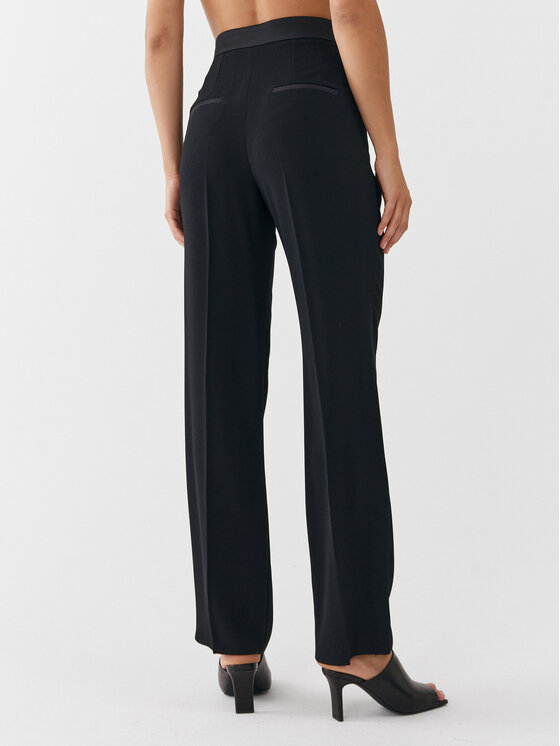 Marella Marella Spodnie materiałowe Natif 2331360733 Czarny Relaxed Fit