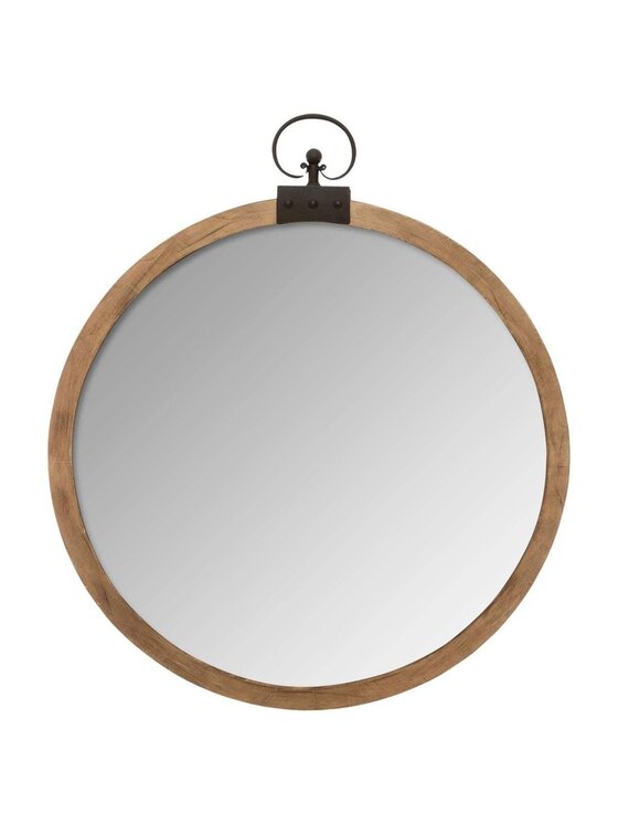 Lustro MIAhome, ścienne okrągłe loftowe 74 cm