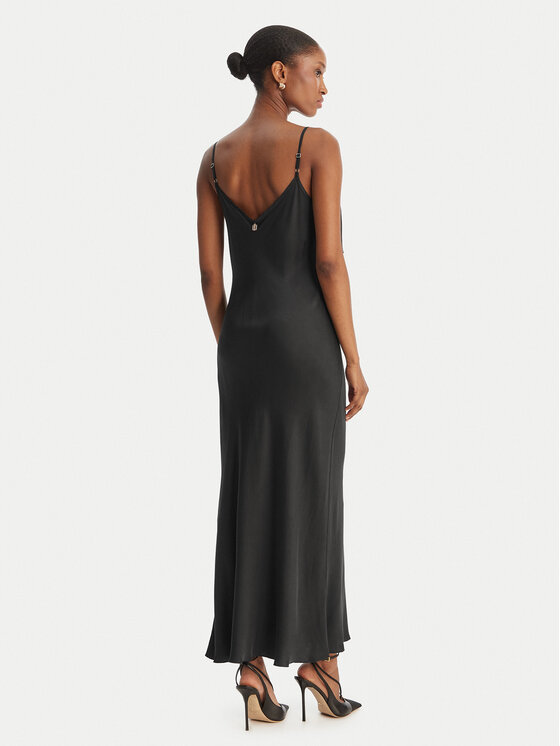 Fracomina Fracomina Rochie cocktail FS26SD2007W58301 Negru Slim Fit