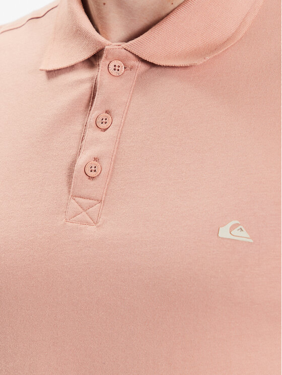 Quiksilver Quiksilver Тениска с яка и копчета Essentials EQYKT04094 Розов Regular Fit