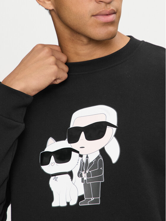KARL LAGERFELD KARL LAGERFELD Sweatshirt 705063 544942 Schwarz Regular Fit