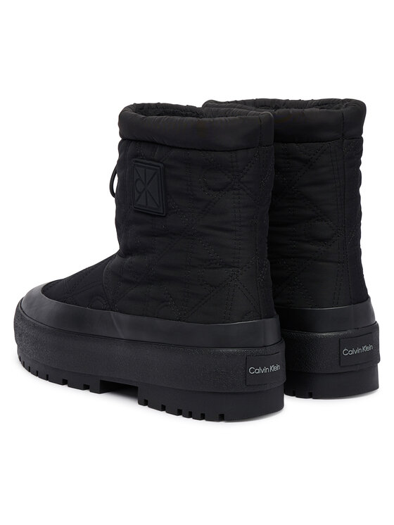 Calvin Klein Calvin Klein Čizme za snijeg Vulc Flatform Snowboot Nyl Aop HW0HW03437 Crna