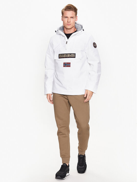 Napapijri Napapijri Geacă fără fermoar Rainforest Winter 3 NP0A4GMC Alb Regular Fit