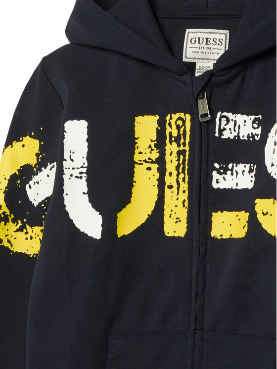 Guess Guess Sweatshirt N6RQ07 KCCH0 Dunkelblau Regular Fit