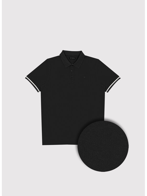 Pako Lorente Pako Lorente Polo P26WN-TX-007 Czarny Regular Fit