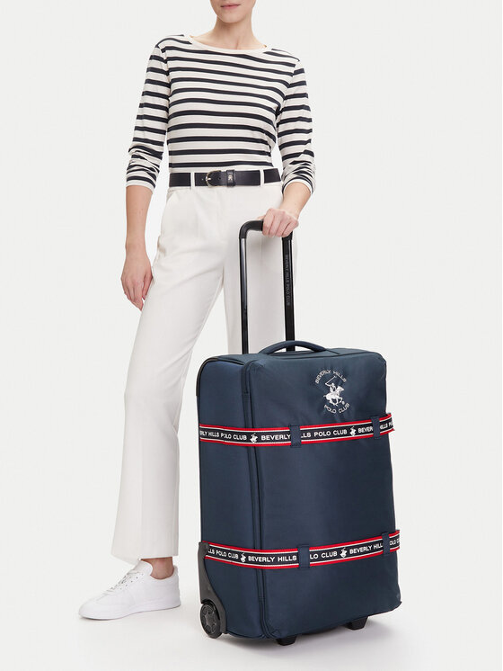 Beverly Hills Polo Club Beverly Hills Polo Club Střední kufr BHPC-WAL-001-M Tmavomodrá