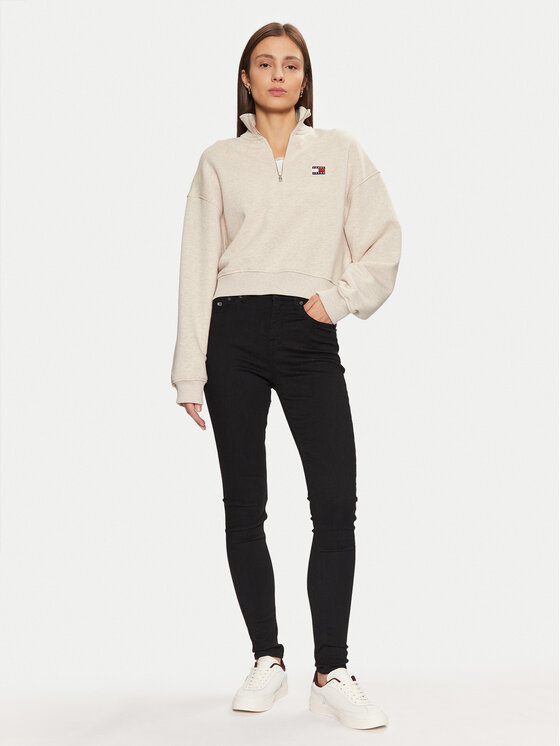 Tommy Jeans Tommy Jeans Μπλούζα DW0DW19410 Μπεζ Relaxed Fit