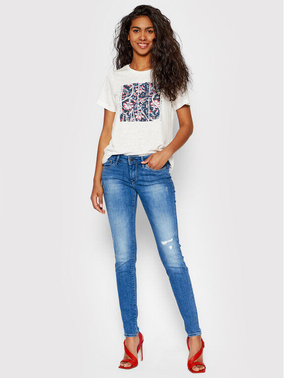 Pepe Jeans Jeans Pixie PL200025 Blu Skinny Fit • Modivo.it