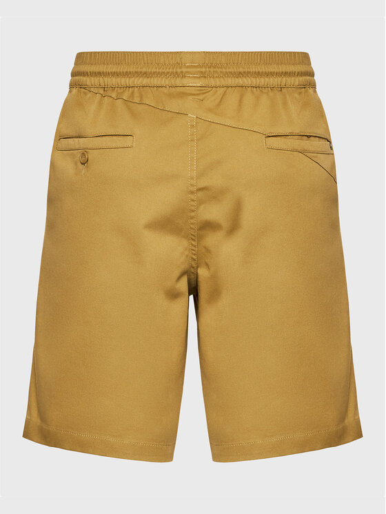 Volcom Volcom Bavlnené šortky Frickin Ew Short 19 A1012304 Kaki Regular Fit