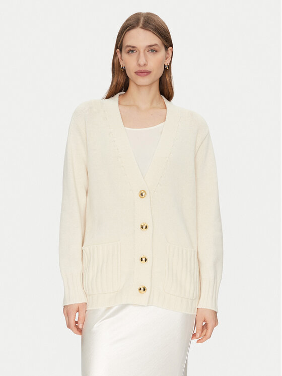 Luisa Spagnoli Luisa Spagnoli Кардиган Canolo 58505 Екрю Regular Fit