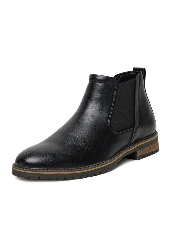 Lanetti Lanetti Klassische Stiefeletten CEO-1897 124AM Schwarz