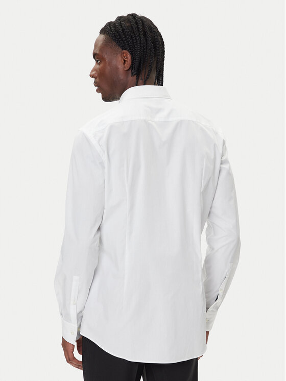 HUGO HUGO Marškiniai Koey 50549766 Balta Slim Fit