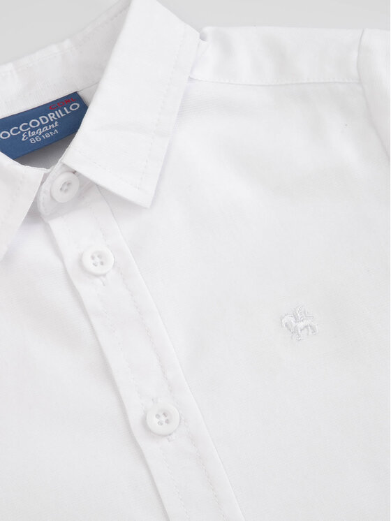 Coccodrillo Coccodrillo Koszula WC3136201EBB Biały Regular Fit