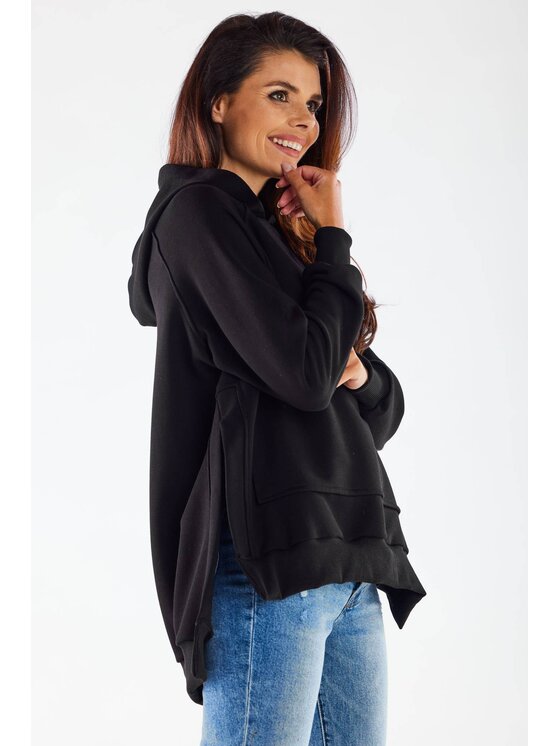 Infinite You Infinite You Bluza M280 Czarny Basic Fit