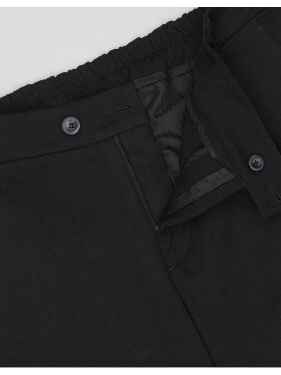 Borgio Borgio Spodnie materiałowe prossedi Czarny Slim Fit