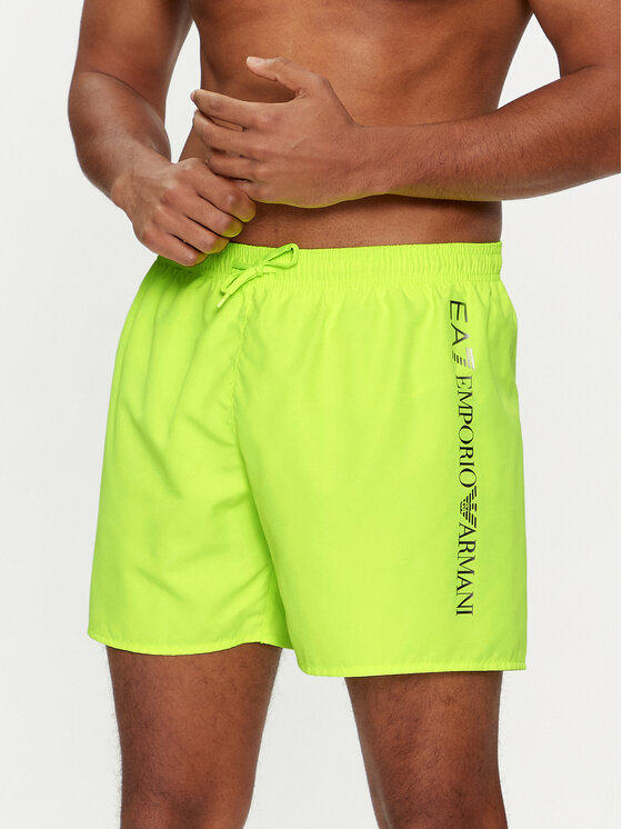 EA7 Emporio Armani EA7 Emporio Armani Pantaloni scurți pentru înot 902035 CC720 02560 Verde Regular Fit