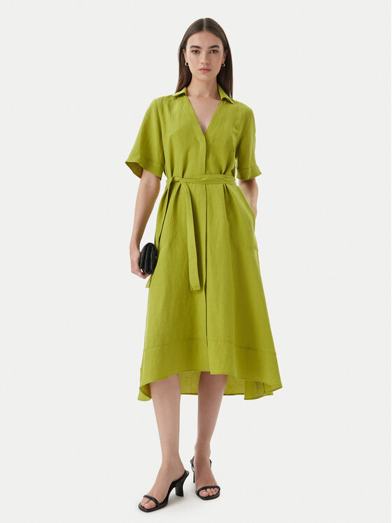 Marella Marella Krekla kleita Emme by Marella Detto 2615221082 Zaļš Regular Fit