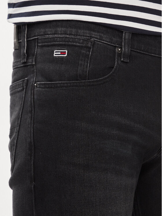 Tommy Jeans Tommy Jeans Džínsové šortky Ronnie DM0DM18784 Čierna Slim Fit