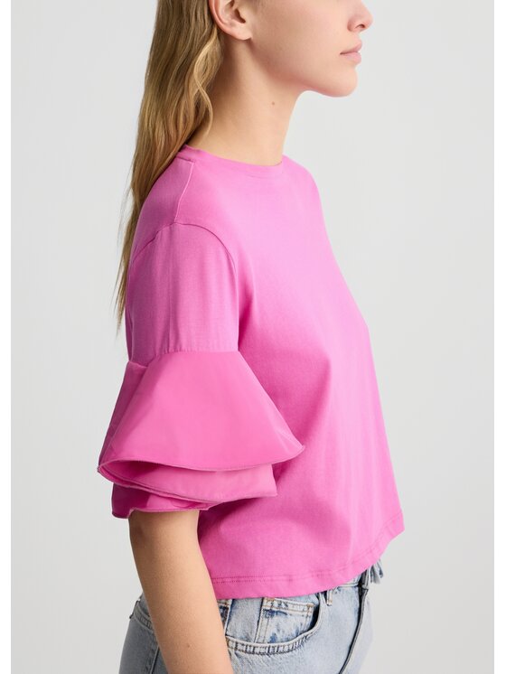 Liu Jo Liu Jo T-shirt CA5006J6308X0450 Rosa Regular Fit