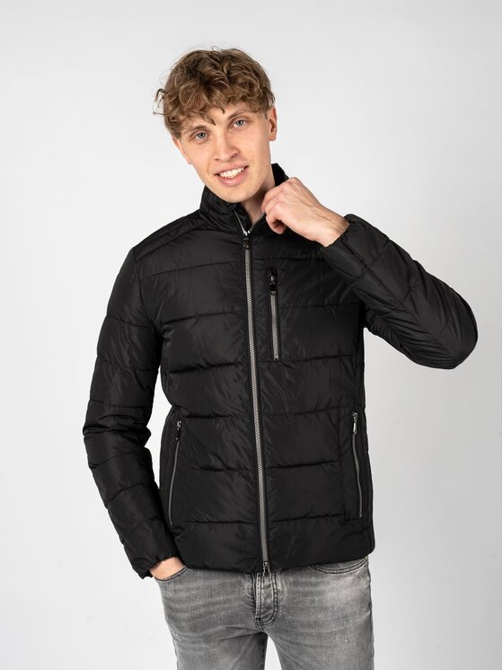 Geox Geox Μπουφάν μεταβατικό M0428D T2666 Μαύρο Regular Fit