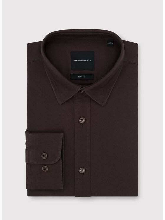 Pako Lorente Pako Lorente Koszula P26WN-1X-029 Brązowy Slim Fit