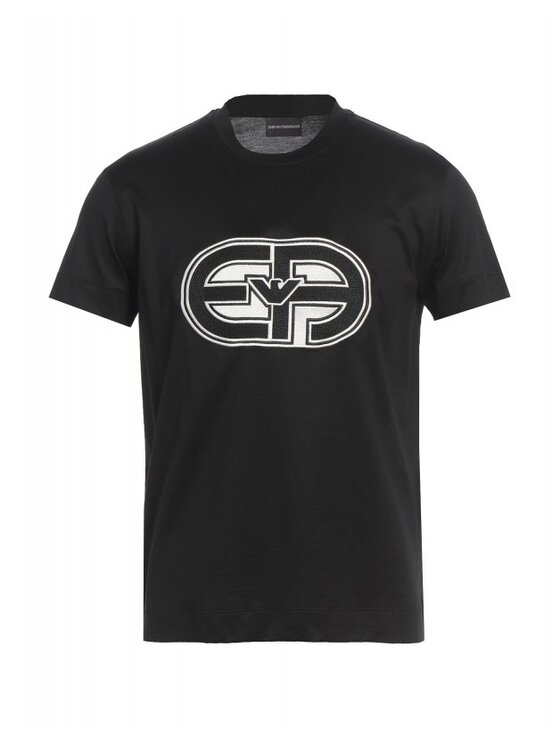 Emporio Armani Emporio Armani Tričko 3R1TV4 1JUVZ 0999 Čierna Regular Fit
