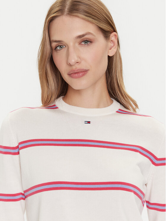 Tommy Jeans Tommy Jeans Sweater Essential DW0DW20159 Ekru Regular Fit