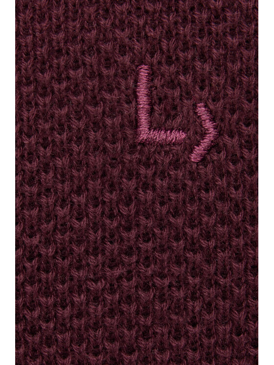 Lancerto Lancerto Sweter Clive SW073223000093 Bordowy Regular Fit
