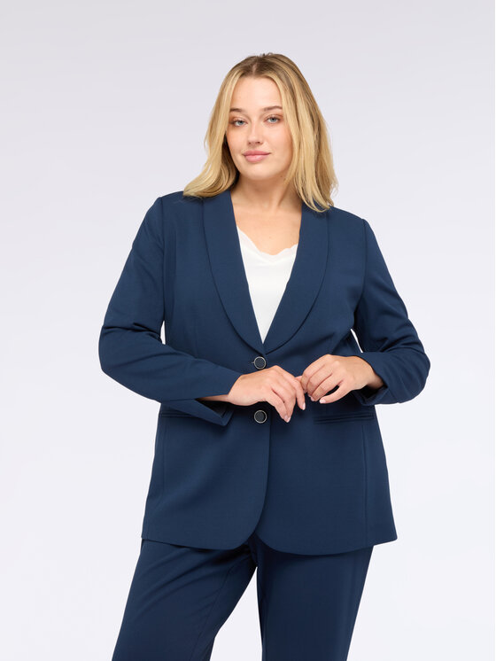 Fiorella Rubino Fiorella Rubino Giacca di transizione Q530T000213N034 Blu A-Line Fit