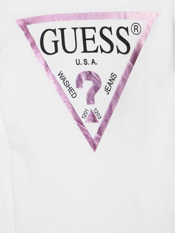 Guess Guess Μπλουζάκι J84I36 K8HM0 Λευκό Regular Fit